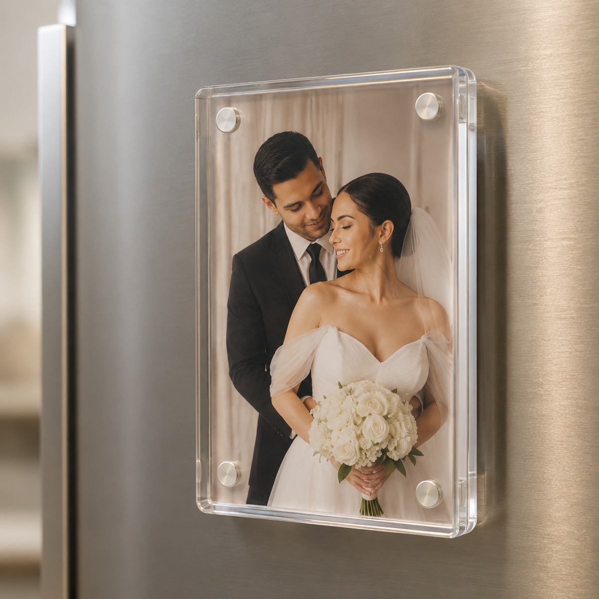 Acrylic™ Şeffaf Manyetik Fotoğraf Çerçevesi Seti