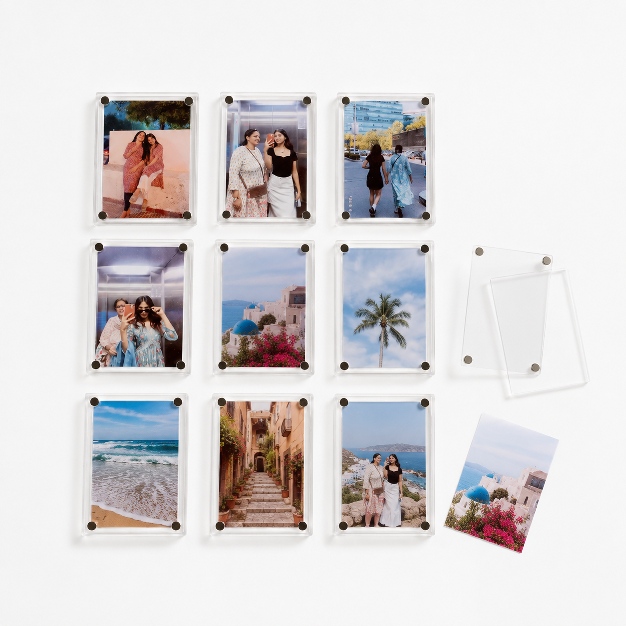 Acrylic™ Şeffaf Manyetik Fotoğraf Çerçevesi Seti